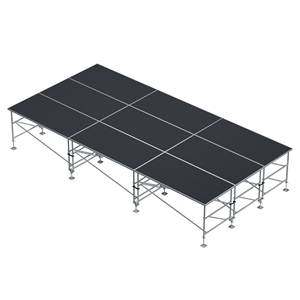 ProX StageQ 12x24 Z-Frame Portable Stage Package, 36"-60" High ProX Direct, ProX Stage Q, portable stage, portable staging, adjustable height stage, MK2, StageQ Mk2, z-frame, z frame stage